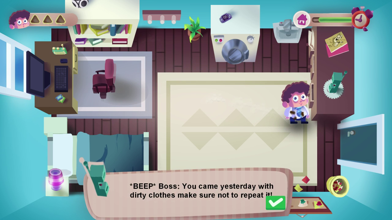 In order for the player to learn the work ethics, there will be some situations that will be introduced to the player.