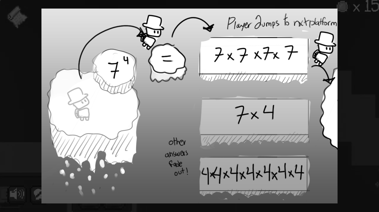 GDD mockup - level gameplay flow demonstration